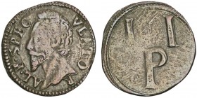 Parme
Alessandro Farnese 1586-1591
Tessera, Parme, non daté, AE 2.41g.
Avers : AL F SPEC-VLATOR Tête 
