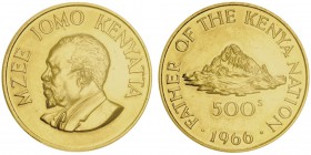 500 Shillings, 1966, AU 38g. 917‰
Ref : KM#9
Conservation : PCGS MS64