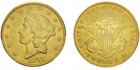 20 Dollars,
Philadelphie, 1873 «OPEN 3», AU 33.43g.
Ref : KM#74.2, Fr.175
Conservation : PCGS MS61