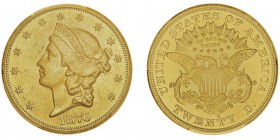 20 Dollars,
San Francisco, 1876S, AU 33.43g.
Ref : KM#74.2, Fr.175
Conservation : PCGS MS61