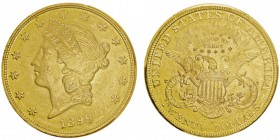20 Dollars,
San Francisco, 1899S, AU 33.43g.
Ref : KM#74.3, Fr.178
Conservation : PCGS MS62