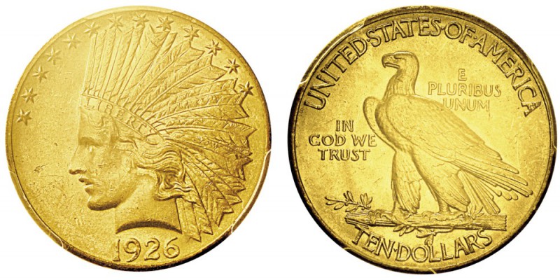 10 Dollars,
Philadelphie, 1926, AU 16.71g.
Ref : KM#130, Fr.166
Conservation ...