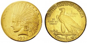 10 Dollars,
Philadelphie, 1926, AU 16.71g.
Ref : KM#130, Fr.166
Conservation : PCGS MS64