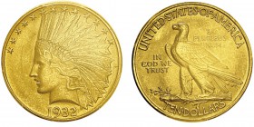 10 Dollars,
Philadelphie, 1932, AU 16.71g.
Ref : KM#130, Fr.166
Conservation : PCGS MS64
