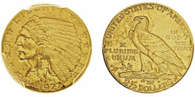 2.5 Dollars,
Philadelphie, 1927, AU 4.18g.
Ref : KM#128, Fr.120
Conservation : PCGS MS62
