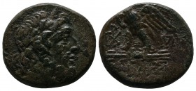Bithynia, Dia. c.95-70 BC. Æ (20mm-8,05g). Laureate head of Zeus right / ΔΙΑΣ, eagle standing left on thunderbolt, head right, with wings spread, mono...