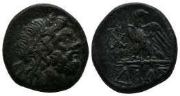 Bithynia, Dia. c.95-70 BC. Æ (20mm-8,09g). Laureate head of Zeus right / ΔΙΑΣ, eagle standing left on thunderbolt, head right, with wings spread, mono...