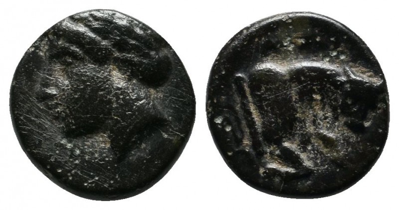 Ionia, Magnesia ad Maeandrum. c.350-190 BC. Æ (10mm-1,33g). Laureate head of Apo...