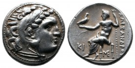 Kings of Macedon. Alexander III ‘The Great’ (336-323 BC). Drachm AR (16mm-4,20g). Lampsakos. Head of Herakles right, wearing lion skin. / ΑΛΕΞΑΝΔΡΟΥ. ...