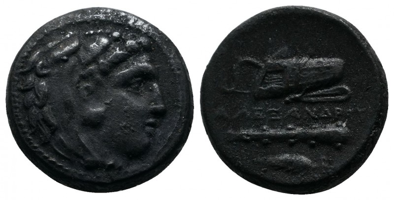 Kings of Macedon. Alexander III ‘The Great’. (336-323 BC.) Æ (17mm-6,18g). Milet...