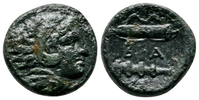 Kings of Macedon. Alexander III ‘The Great’. (336-323 BC.) Æ Unit (17mm-5,24g). ...