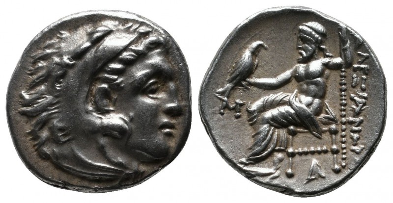 Kings of Macedon. Alexander the Great, 336-323 BC. AR Drachm (17mm-4,13g). Abydo...