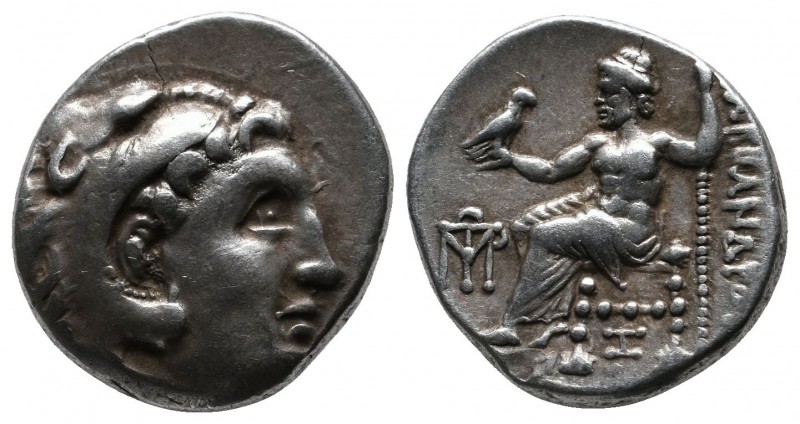 Kings of Macedon. Alexander the Great, 336-323 BC. AR Drachm (17mm-4,40g). Abydo...