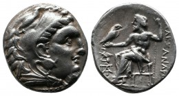 Kings of Macedon. Antigonos I Monophthalmos. As Strategies of Asia, (c.320-306/5 BC) Drachm AR. (17mm-4,23g). Abydos. In the name and types of Alexand...