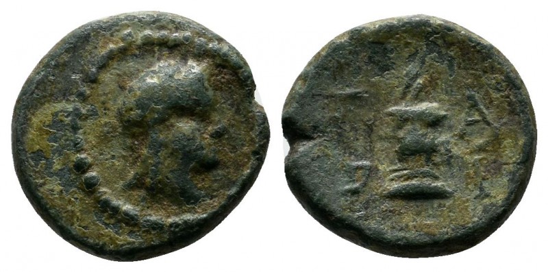 Mysia, Parion. (c.4th - 3rd century BC.) Æ (11mm-1,73g). Head of Apollo right / ...