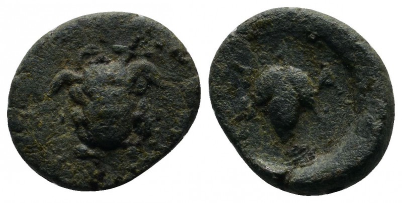 Mysia, Parion. c.2nd/1st century BC. Æ (14mm-2,27g). Head of Medusa (?) facing. ...