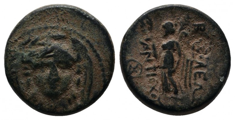 Seleukid Kingdom, Antiochos I Soter, c.281-261 BC. Æ (13mm-2,64g). Smyrna or Sar...