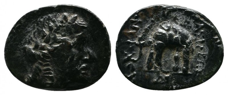 Seleukid Kingdom, Sardeis. Antiochos III Megas 223-187 BC. Æ (13mm-1.17g). Laure...