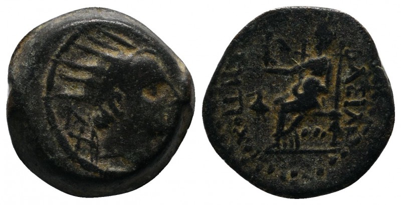 Seleukid Kingdom. Antiochos IV Epiphanes (175-164 BC). Æ (15mm-4.60g). Seleukeia...