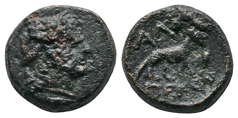 Thrace, Alopeconnesos (c.400-300 BC.) Æ (12mm-2,46g). Laureate head of Apollo ri...