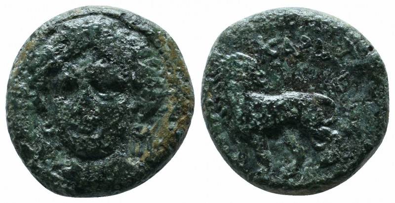 Thrace, Kardia (c.357-309 BC.) Æ (18mm-5,70g). Three-quarter facing head of Pers...