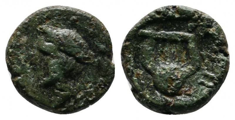 Thrace, Sestos (c.300 BC.) Æ (11mm-1,11g). Head of Hermes left, wearing petasos ...