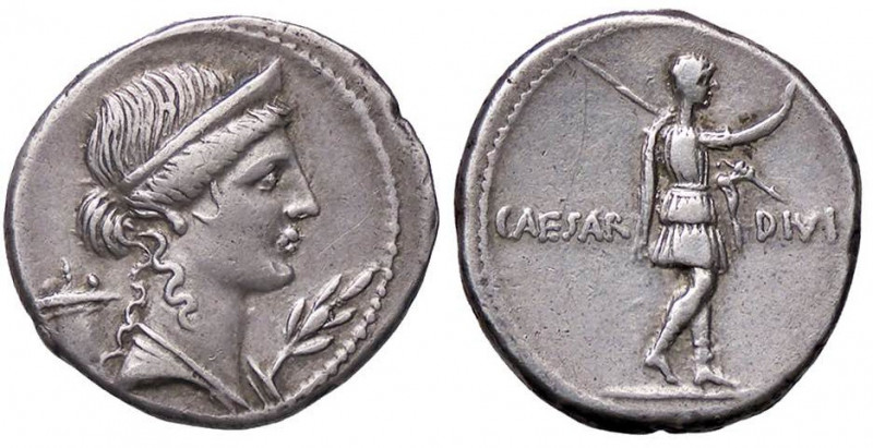 ROMANE IMPERIALI - Augusto (27 a.C.-14 d.C.) - Denario - Busto di Venere a d. /R...