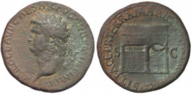 ROMANE IMPERIALI - Nerone (54-68) - Sesterzio - Testa laureata a s. /R Tempio di Giano con porta a d. C. 144 (AE g. 25,02)
BB+/BB