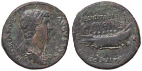 ROMANE IMPERIALI - Adriano (117-138) - Sesterzio - Busto drappeggiato a d. /R Galera con sei rematori e un pilota a s. C. 674 (AE g. 24,24)
BB/BB+