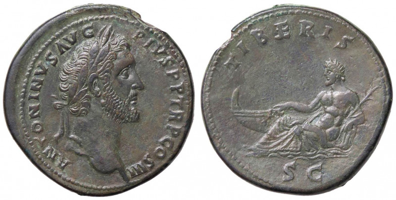ROMANE IMPERIALI - Antonino Pio (138-161) - Sesterzio - Testa laureata a d. /R I...
