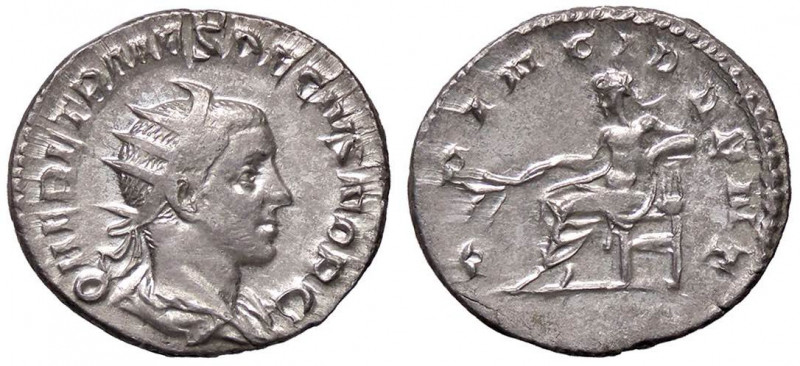 ROMANE IMPERIALI - Erennio Etrusco (251) - Antoniniano - Busto radiato e drappeg...