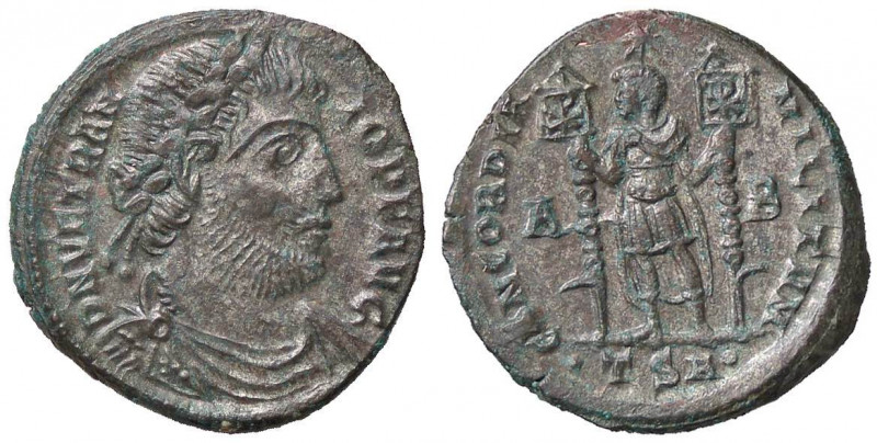ROMANE IMPERIALI - Vetranio (350) - Maiorina (Tessalonica) - Busto diademato e d...