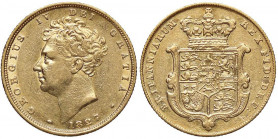 ESTERE - GRAN BRETAGNA - Giorgio IV (1820-1830) - Sterlina 1827 Kr. 696 R (AU g. 7,98)
qSPL/SPL