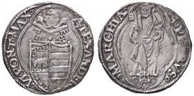ZECCHE ITALIANE - ANCONA - Alessandro VI (1492-1503) - Terzo di grosso CNI 18; Munt. 24 RR (AG g. 1,01)
BB+