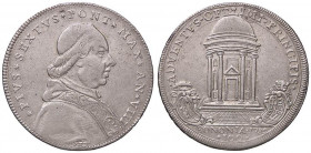 ZECCHE ITALIANE - BOLOGNA - Pio VI (1775-1799) - Scudo romano 1782 A. VIII CNI 144; Munt. 197 R (AG g. 26,37)
bel BB