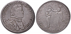 ZECCHE ITALIANE - FIRENZE - Ferdinando I (1587-1609) - Piastra 1590 CNI 65/70; MIR 224/3 R (AG g. 32,16)
qBB