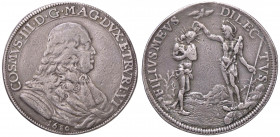 ZECCHE ITALIANE - FIRENZE - Cosimo III (1670-1723) - Piastra 1680 D.G. 122; MIR 328/2 RRRR (AG g. 30,71) Da montatura abilmente rimossa
MB-BB

Da m...