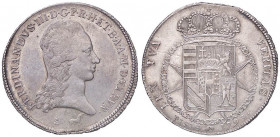 ZECCHE ITALIANE - FIRENZE - Ferdinando III di Lorena (primo periodo, 1790-1801) - Francescone 1793 CNI 15; Mont. 131 RR (AG g. 27,15)
SPL