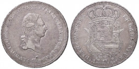 ZECCHE ITALIANE - FIRENZE - Ferdinando III di Lorena (primo periodo, 1790-1801) - Francescone 1801 Pag. 8a; Mont. 143 RRR (AG g. 27,25)
BB