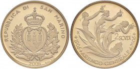 ZECCHE ITALIANE - SAN MARINO - Nuova monetazione (1972) - 2 Scudi 2006 Mont. 33 (AU g. 6,45)In confezione In confezione
FS

In confezione - In conf...