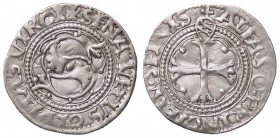 ZECCHE ITALIANE - SIENA - Repubblica (1404-1555) - Grossetto da 4 soldi (1516-1526) CNI 157/161; MIR 533 RR (AG g. 1,05)zecchiere Francesco Castoro
q...