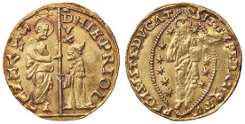 ZECCHE ITALIANE - VENEZIA - Girolamo Priuli (1559-1567) - Zecchino Pao. 1 NC (AU g. 3,46) Foro otturato
BB

Foro otturato