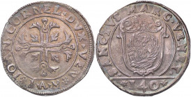 ZECCHE ITALIANE - VENEZIA - Giovanni Corner (1625-1629) - Scudo della Croce Pao. 9 (AG g. 31,68) Sigle IAM Bella patina iridescente
SPL