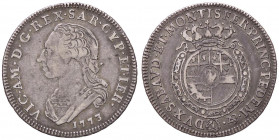 SAVOIA - Vittorio Amedeo III (1773-1796) - Quarto di scudo 1773 Mont. 354 RR (AG g. 8,68)
MB/qBB