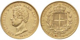 SAVOIA - Carlo Alberto (1831-1849) - 20 Lire 1846 T Pag. 203; Mont. 73 RR AU
BB