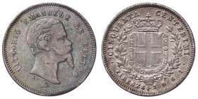 SAVOIA - Vittorio Emanuele II Re eletto (1859-1861) - 50 Centesimi 1861 F Pag. 444; Mont. 122 RRR AG
MB/qBB