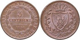 SAVOIA - Vittorio Emanuele II Re eletto (1859-1861) - 3 Centesimi 1860 (1826) B Pag. 449; Mont. 137 R CU Riflessi rossi
qFDC

Riflessi rossi