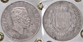 SAVOIA - Vittorio Emanuele II Re d'Italia (1861-1878) - 5 Lire 1872 M Pag. 494; Mont. 177 AG Sigillata Francesco Cavaliere
qFDC

Sigillata Francesc...