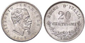 SAVOIA - Vittorio Emanuele II Re d'Italia (1861-1878) - 20 Centesimi 1863 T Valore Pag. 536; Mont. 224 AG Eccezionale
FDC

Eccezionale