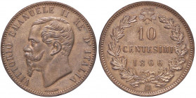 SAVOIA - Vittorio Emanuele II Re d'Italia (1861-1878) - 10 Centesimi 1866 H Pag. 544; Mont. 237 CU Ex asta Nomisma 12E, lotto 3038
FDC

Ex asta Nom...